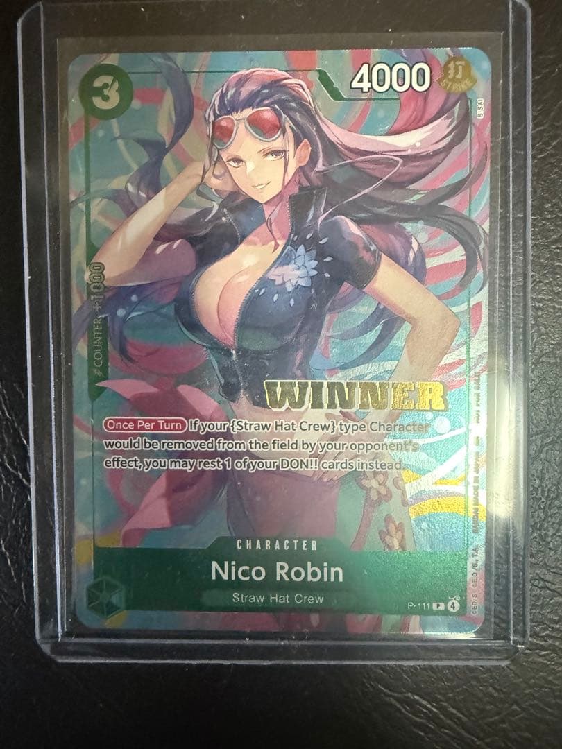 ワンピースカード 英語版 プロモ ナミ ロビン ボニー winner