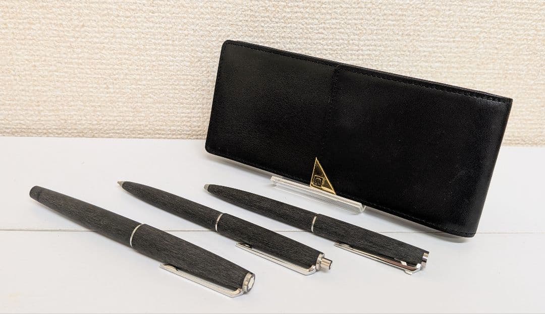 希少 モンブラン 14金ニブ 型番250 筆記具3点 レザーケース付き