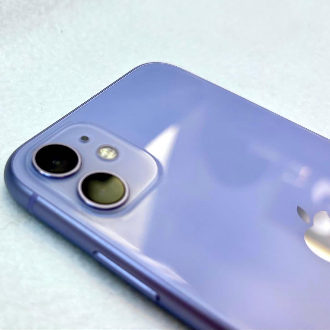 iPhone 11 256GB パープル SIMフリー BT85%目立った傷なし