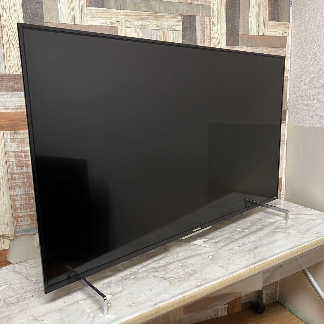 全国送料込❣️フナイ55型4Kテレビ録画機能付YouTube.Netflix視聴可