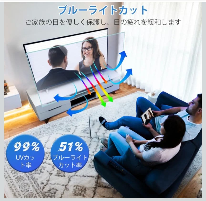 【箱入り新品未使用品】Ninonly 65インチ 液晶テレビ保護パネル