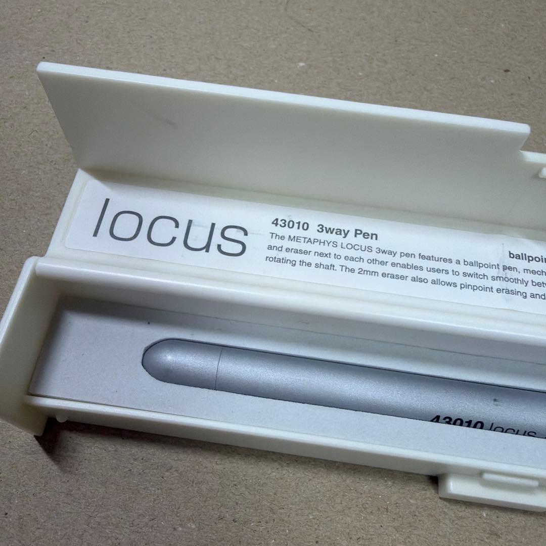 廃盤 メタフィス ローカス 43010 3way pen シルバー 箱付き