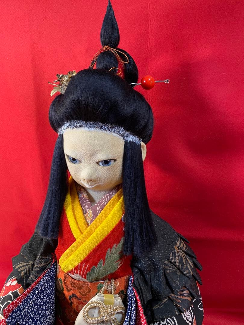辻村ジュサブロー人形作品集より。ハンドメイド赤い蝋燭と人魚。