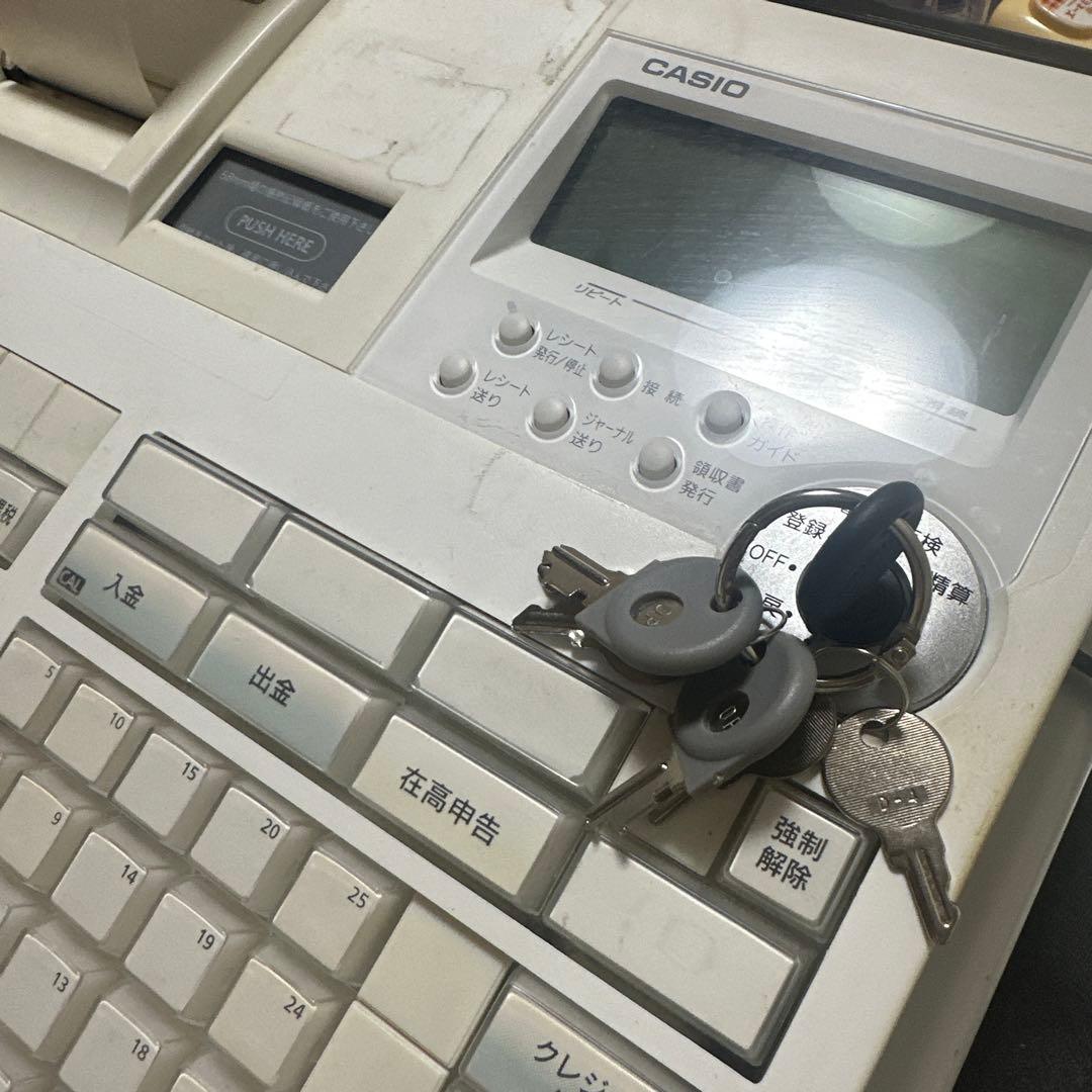 CASIO TE-2600デジタルレジスター 鍵付き　ジャンク品