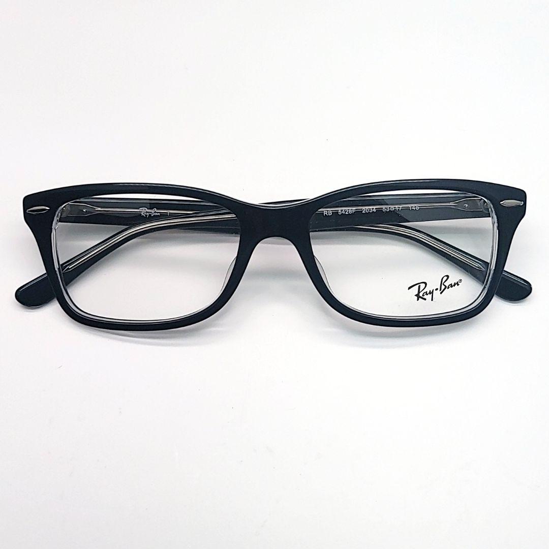 Ray-Ban ブラック RB 5428F メガネ(度あり対応)
