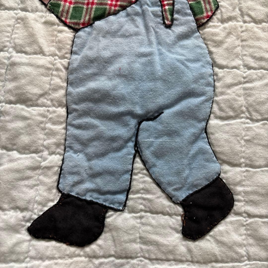 子供の刺繍デザイン キルティングキルト　アメリカ　即日匿名発送