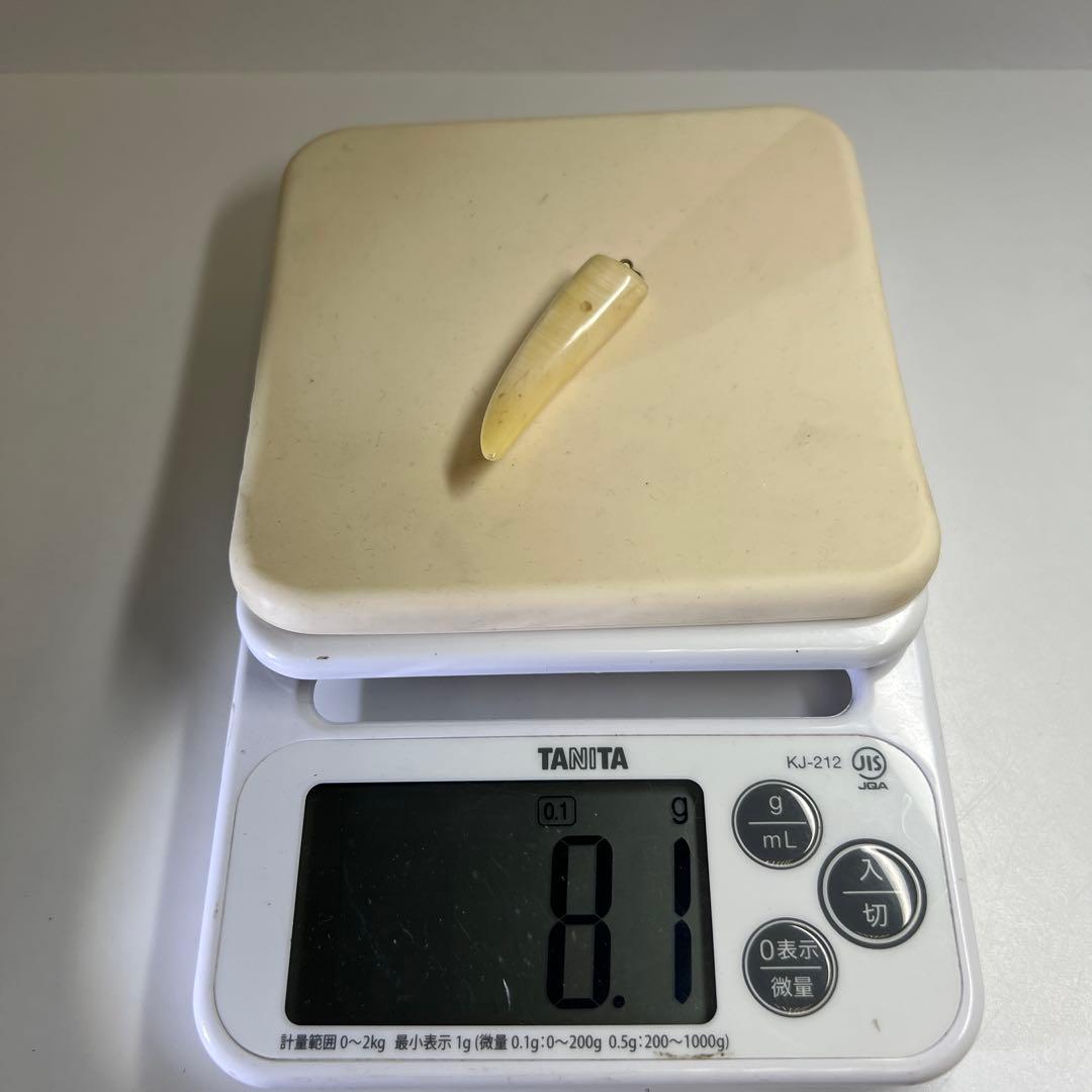 K18刻印　本抹香鯨ネックレストップ　8.1g 東Y8-0123☆2F