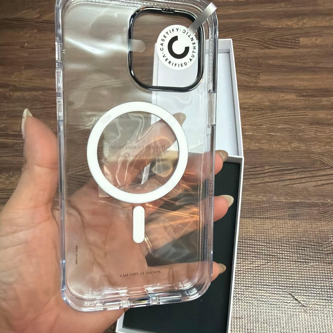 Casetify iPhone 14promax用ケース クリア