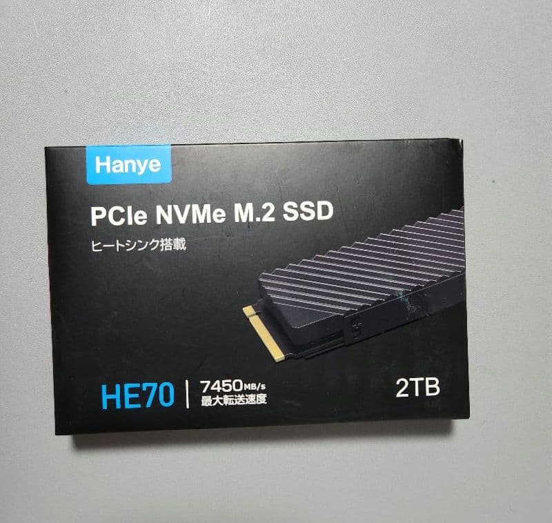 【未使用】Hanye HE70 2TB PCIe NVMe M.2 SSD
