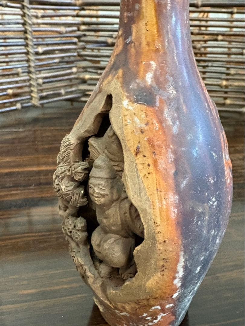 萬古焼　名工　酒器　恵比寿様　骨董品　アンティーク　縁起物