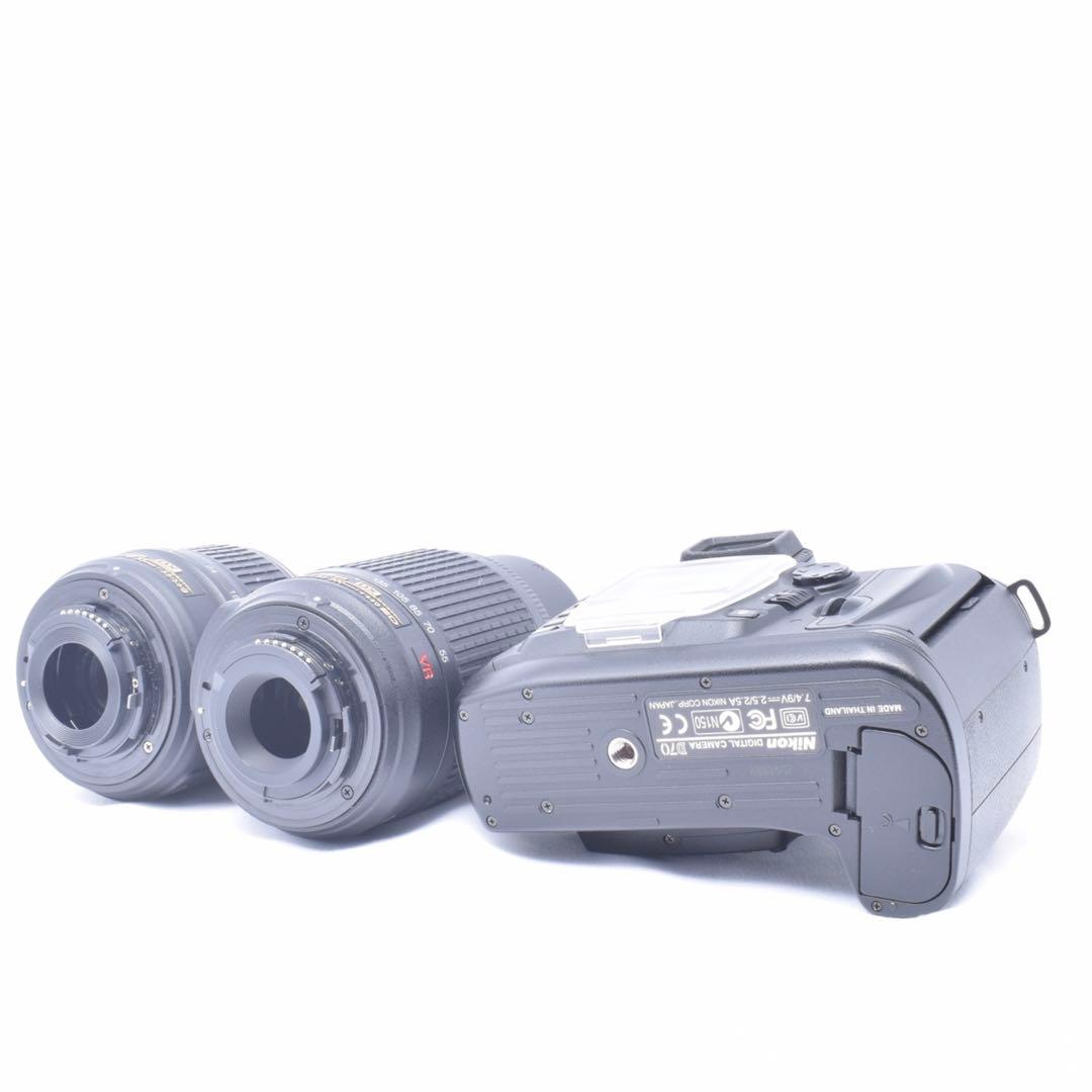 ❤️ニコン D70❤️入門機✨️手ぶれ補正Wレンズ✨️小型＆軽量⭐️一眼レフカメラ⭐️