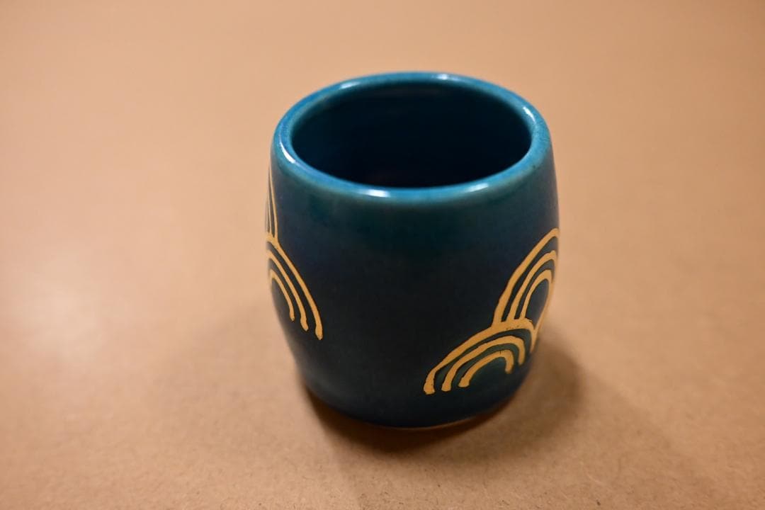 青海波蓋置 加賀瑞山 萬古焼 茶道具 共箱 茶道