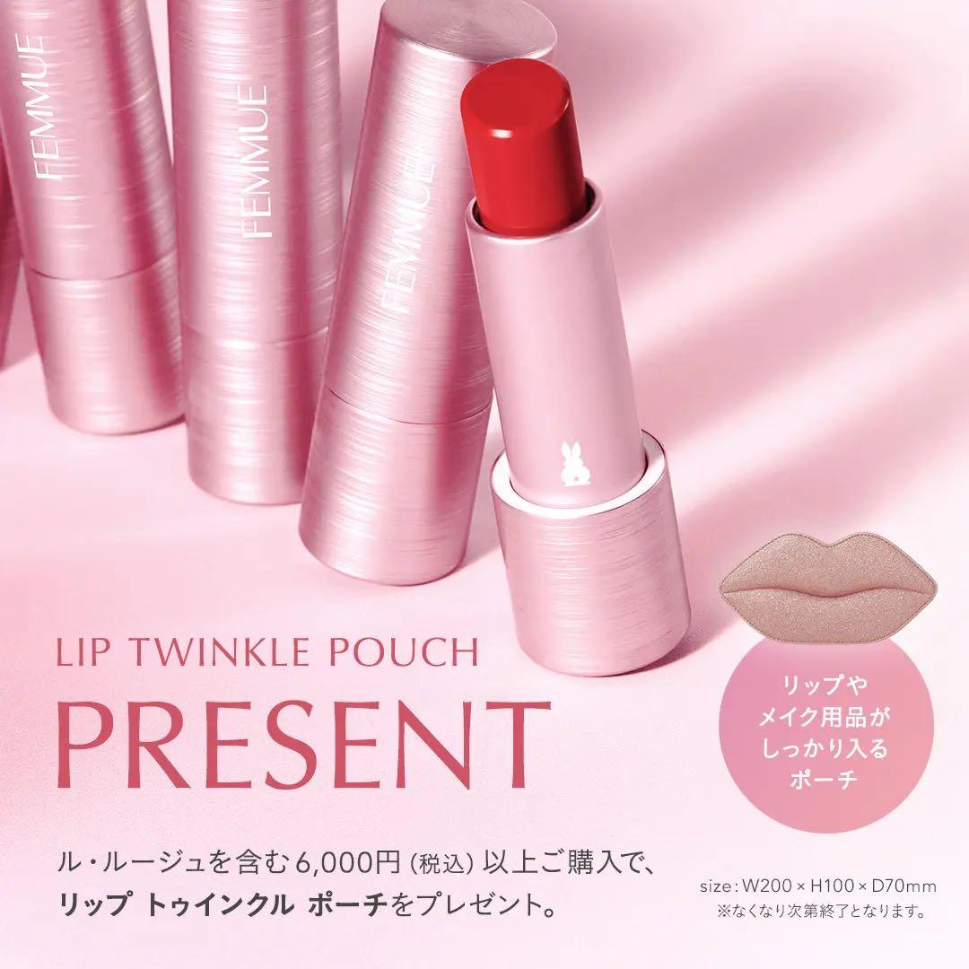 FEMMUE ル・ルージュ 5色セット　ポーチ付き