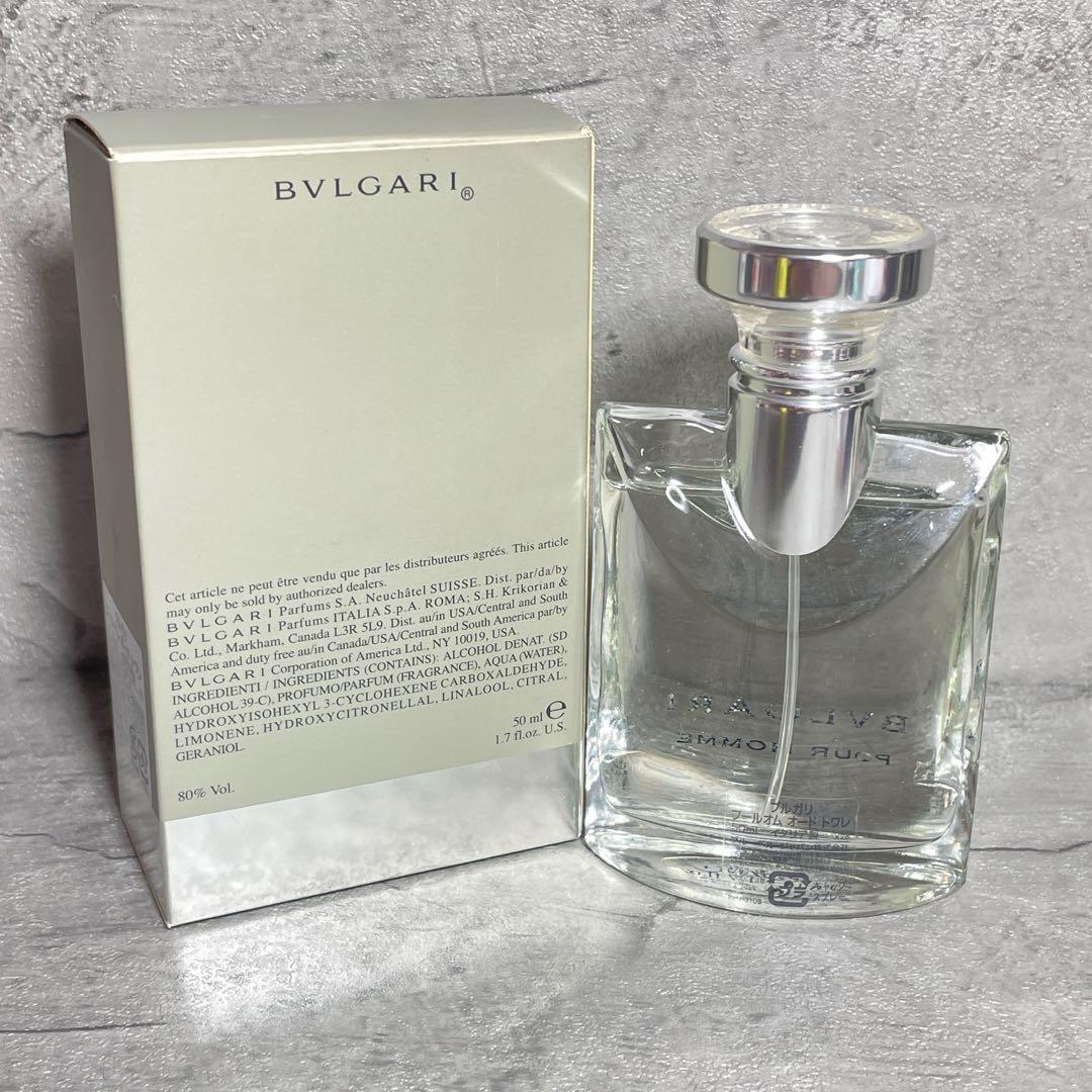【ほぼ未使用】 BVLGARI ブルガリ プールオム オードトワレ 50ml