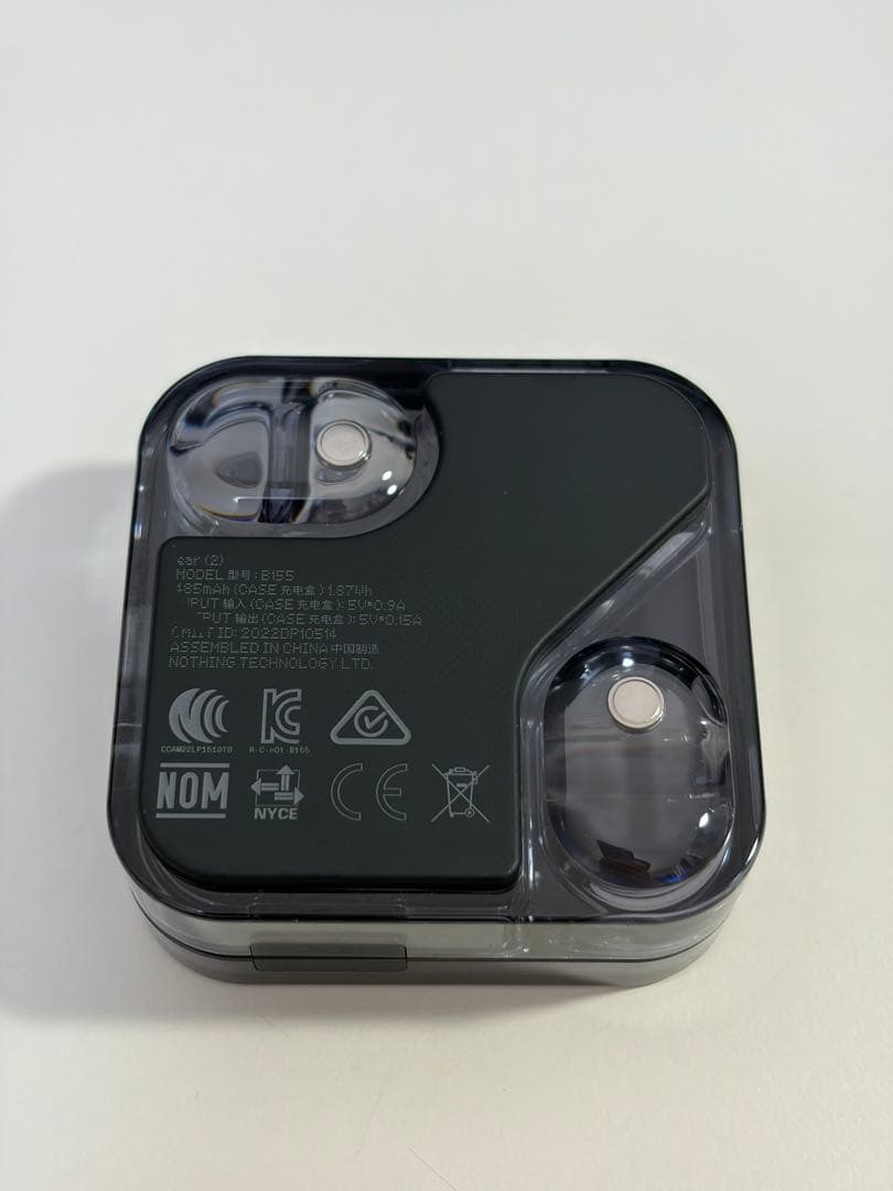 nothing ear (2) ブラック 保護ケース 付属品完備 イヤホン