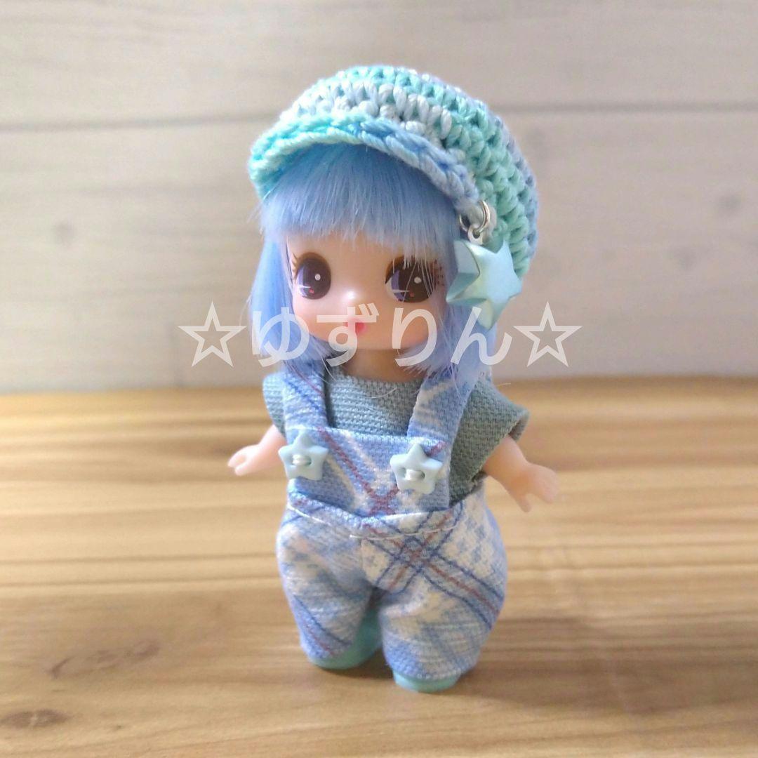 39.ぷちリカちゃん みつごの赤ちゃん 着せ替え服 トップス＆サロペット＆帽子