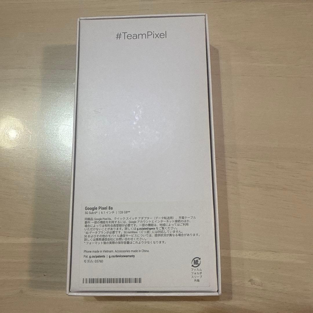 【新品未使用】 Google Pixel8a 128GB オブシディアン