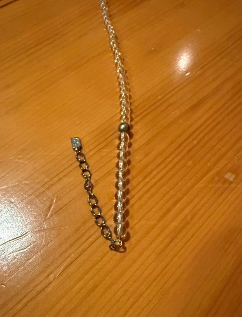 ファイテン水晶ネックレス 5mm玉 50cm