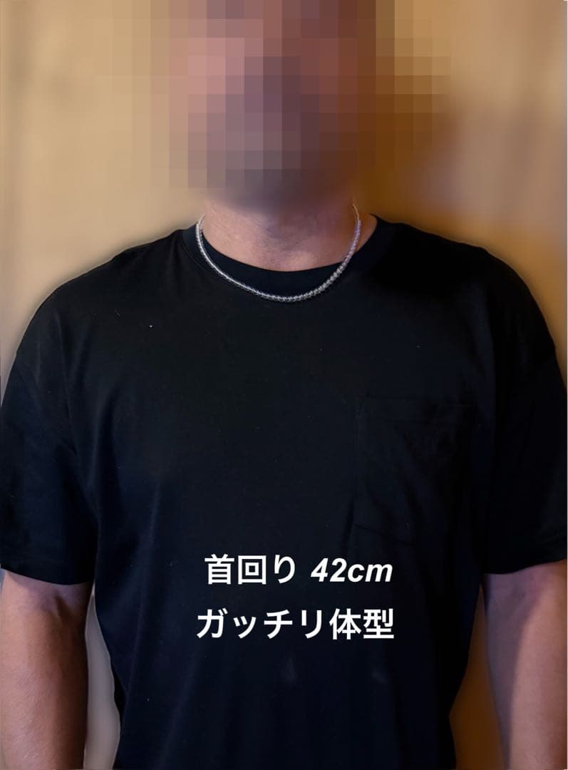 ファイテン水晶ネックレス 5mm玉 50cm