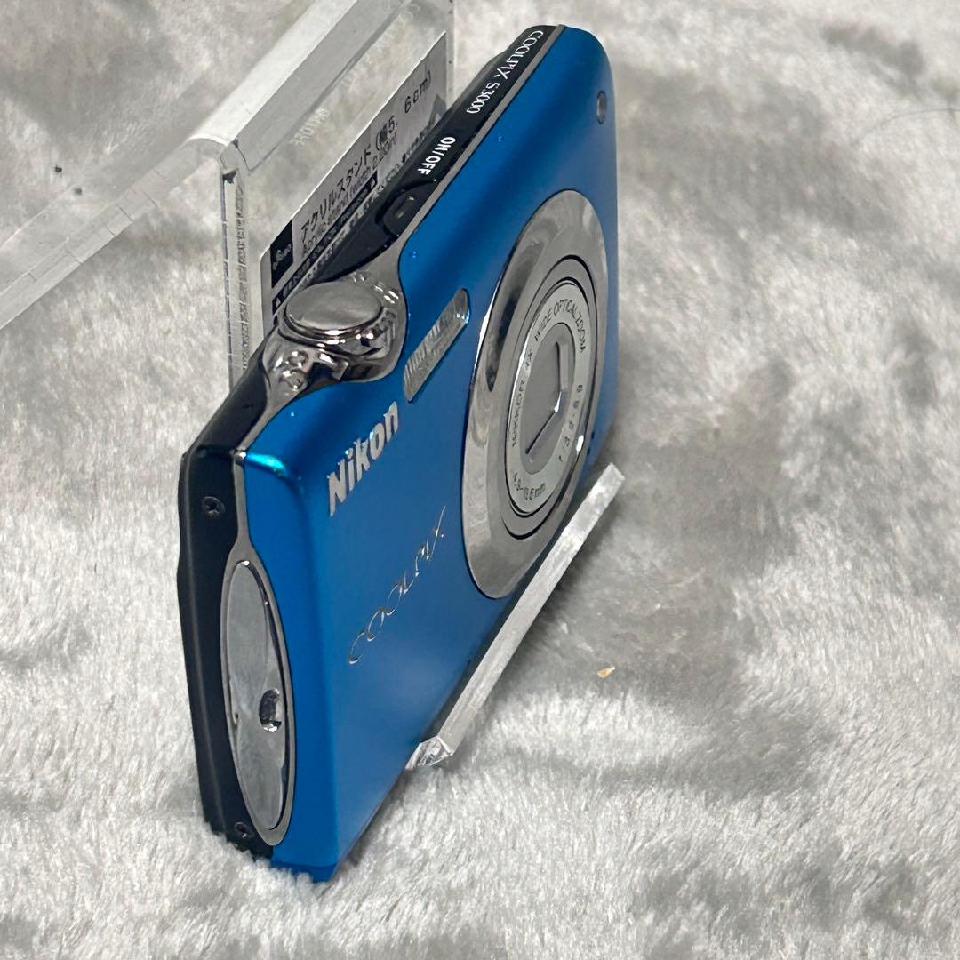 【動作品　付属品ほぼ完備】Nikon COOLPIX S3000 ブルー
