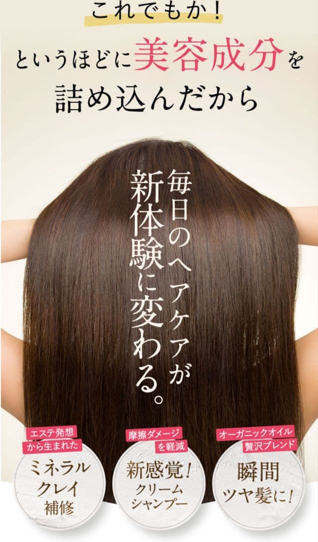 クレイクリームシャンプーモイスト★ヘアエッセンスオイルモイスト★詰め替え用×2個