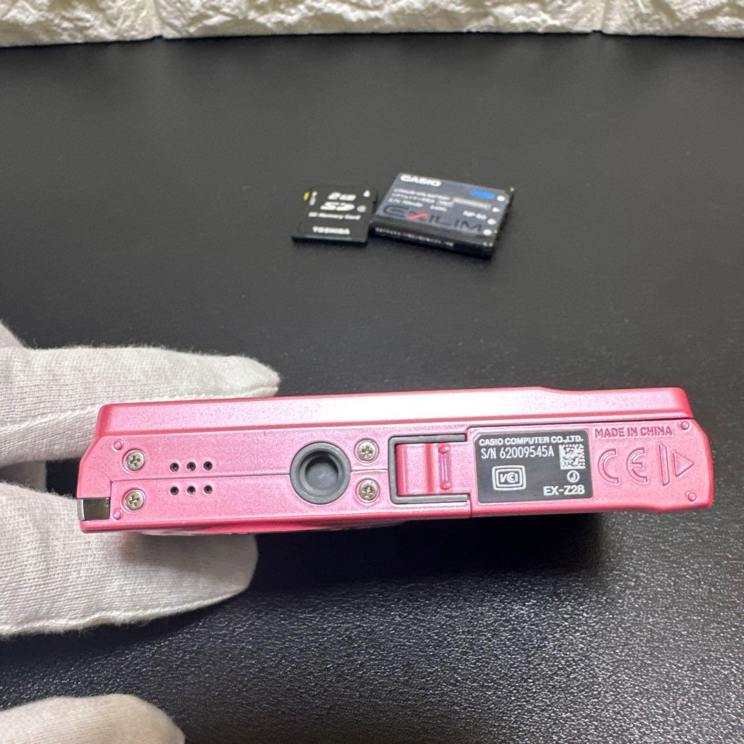 カシオCASIO EXILIM EX-Z28 ピンク　動作確認済　中古良品