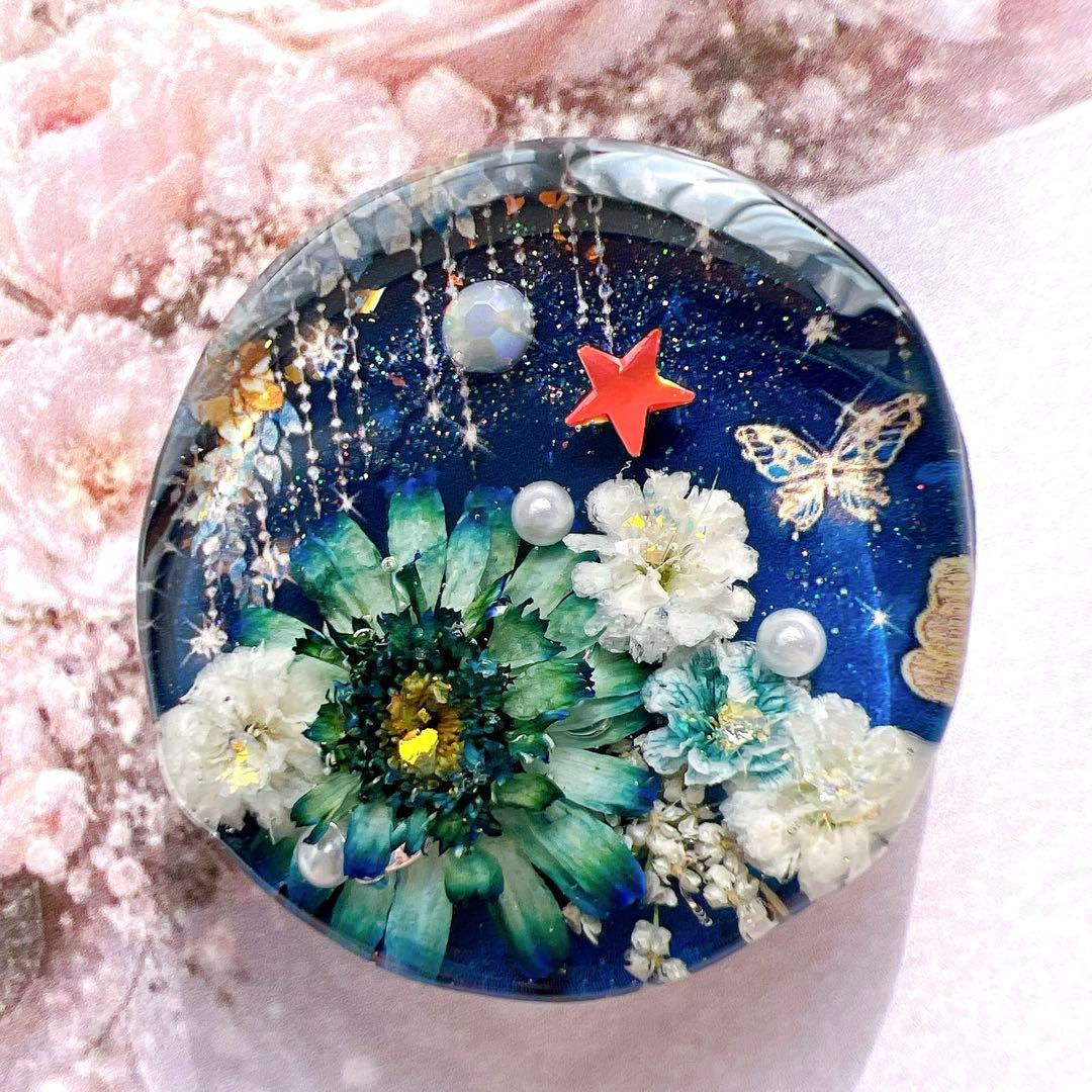 レジン ヘアゴム ドライフラワー No.932