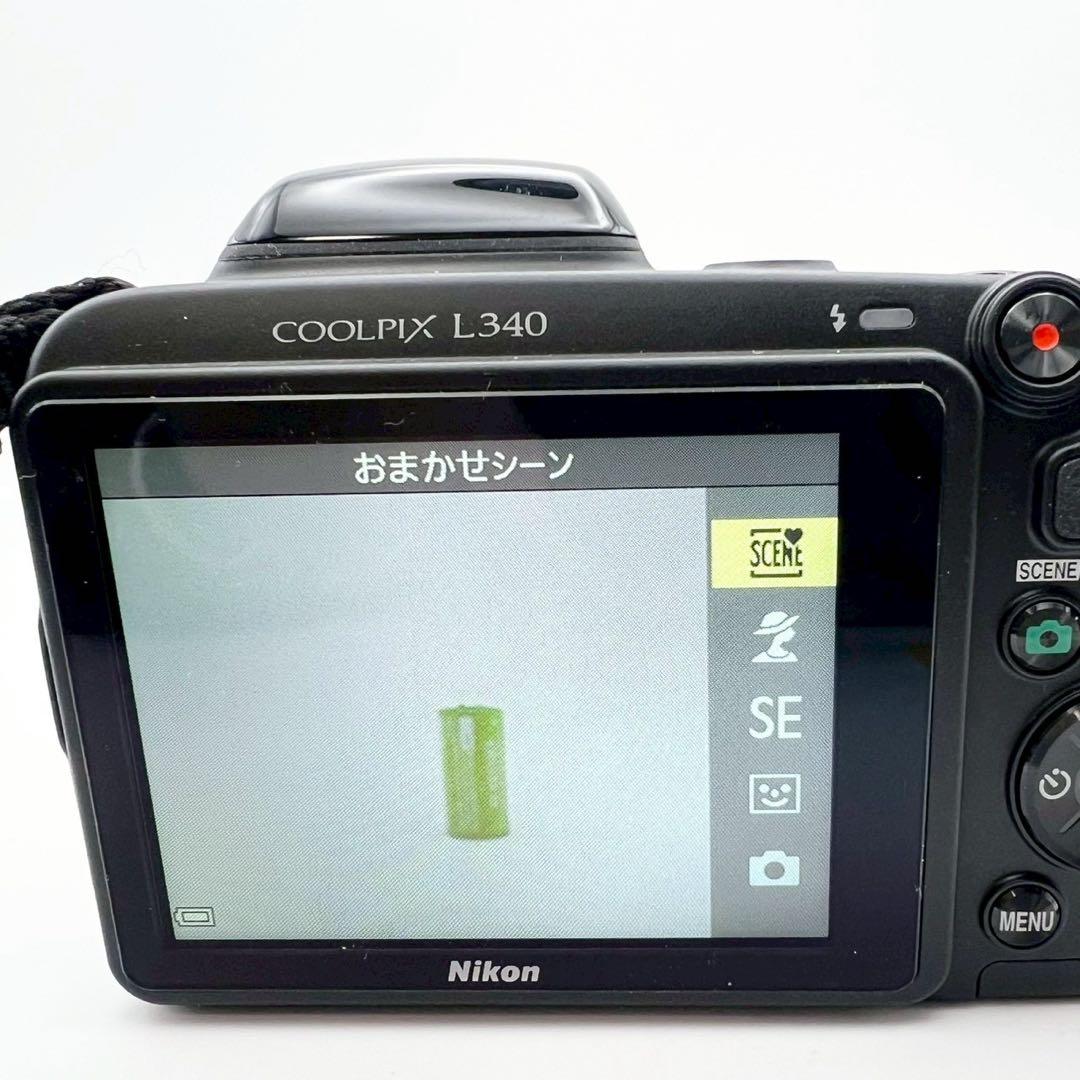 【完動品】Nikon COOLPIX L340 コンデジ ブラック 動作確認済