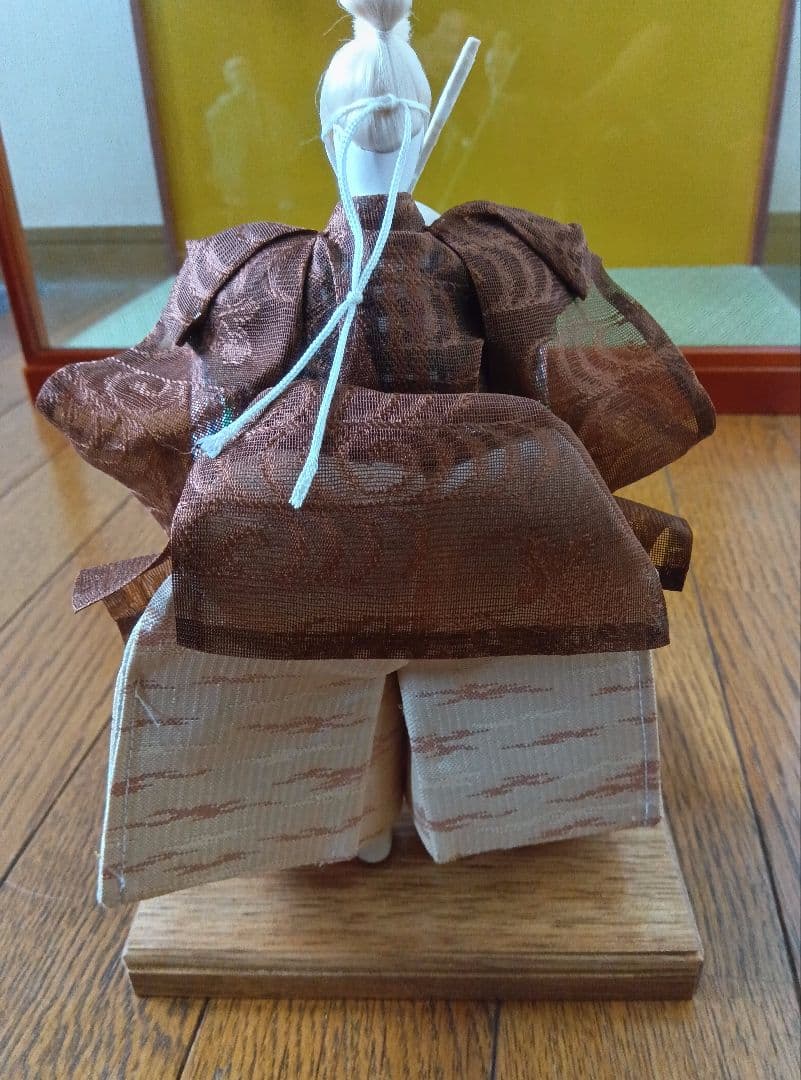 【京都島津】日本人形ガラスケース付き豊玉作浮世人形