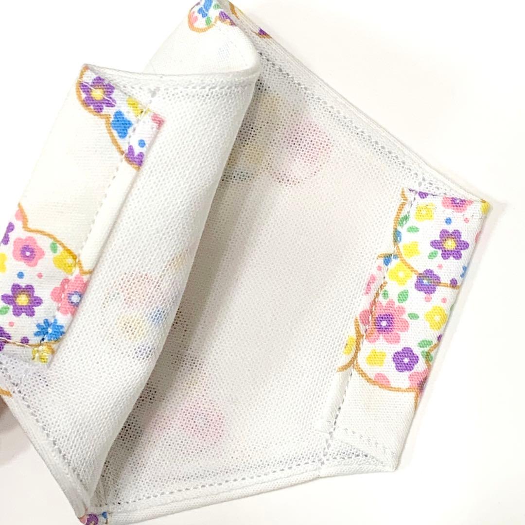 No.501 オーダーマスク　くまちゃん　フラワー　テディベア　花　ハンドメイド