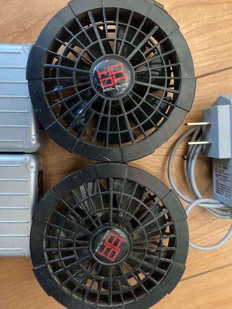 HOOHバッテリー15v2個、ファンセット