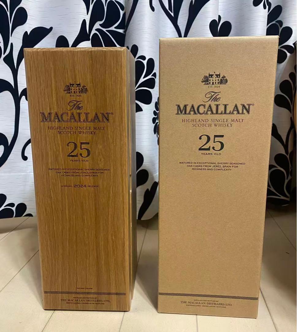 THE MACALLAN マッカラン 25年 700ml 1本 空瓶 木箱付き