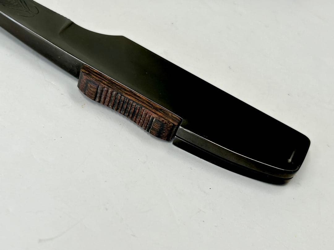 中古 美品 フェザー プロフェッショナル チタンゴールド レザー