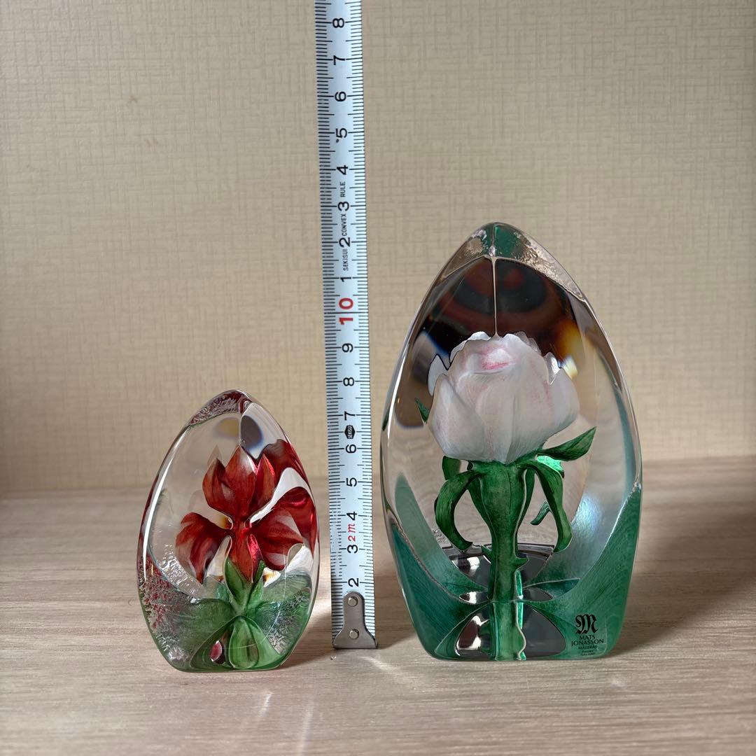 スウェーデン　マッツジョナサン　花　置物　オブジェ　アート