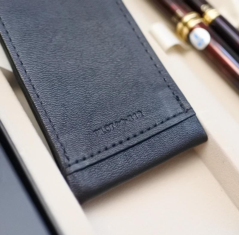 美品 パイロット 旧カヴァリエ 万年筆＆油性ボールペン＆本革ケースセット