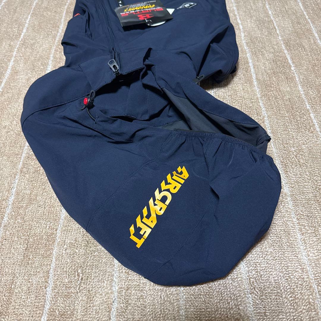AC2036 【Ｌ】 ネイビー　ハイバック　半袖　空調服　ストレッチ