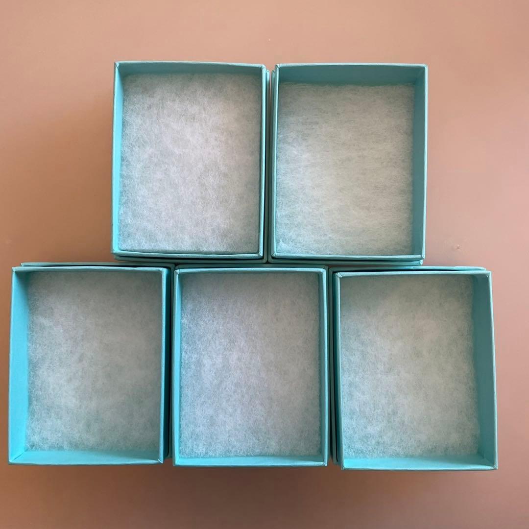 ティファニー 空箱 巾着 リボン 5セット（ボックス ケース ポーチ 保存袋）②