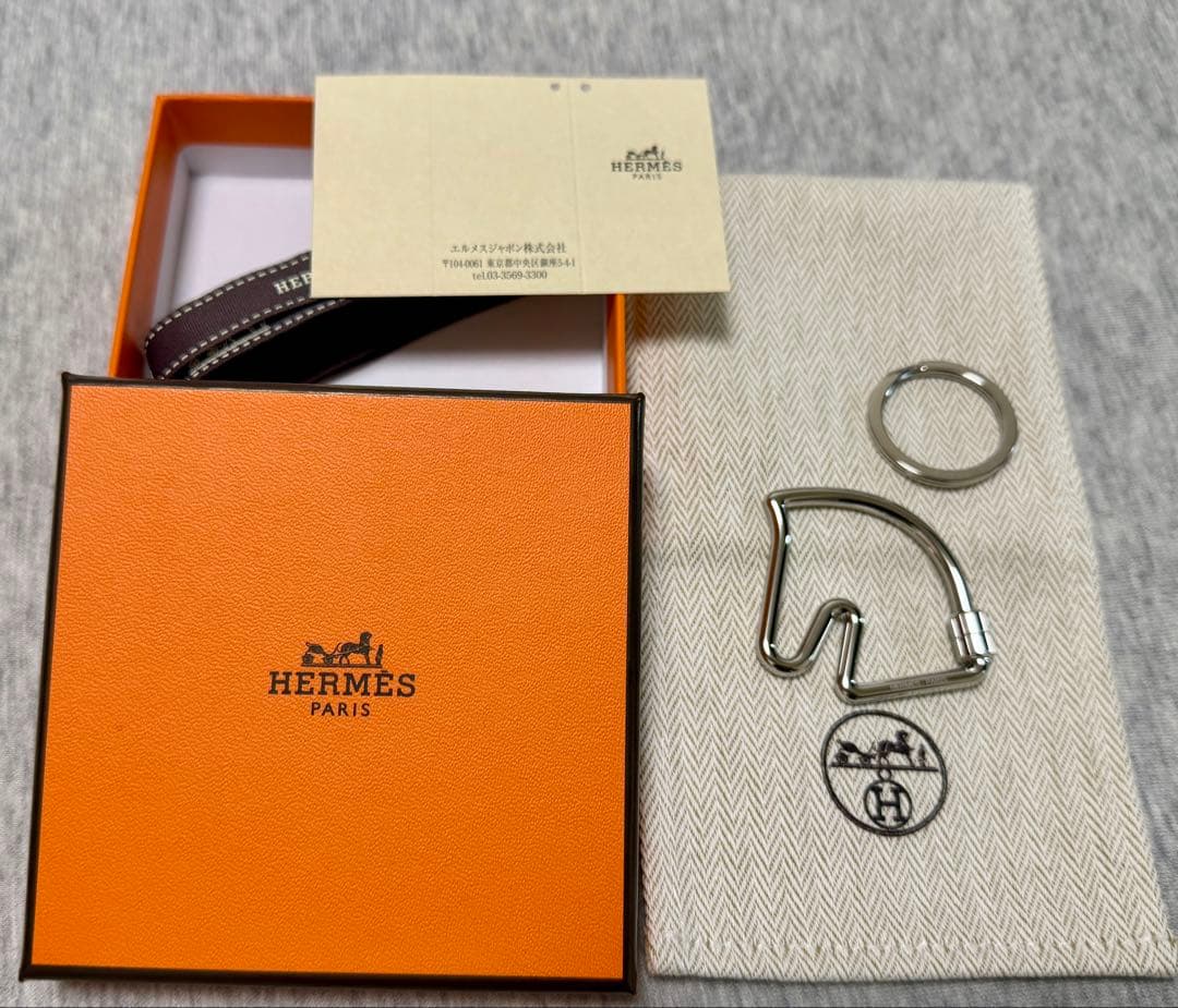 新品未使用 HERMES エルメス キーリング キーホルダー 《シュヴァル》