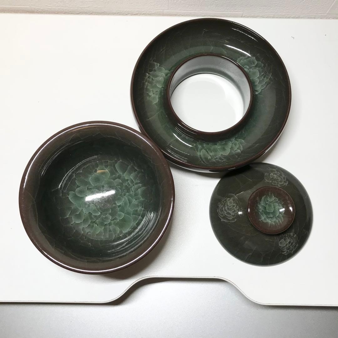 ★貴重　世界非物質文化遺産　著名な工芸芸術家　劉建波作　茶器セット　サイン入り
