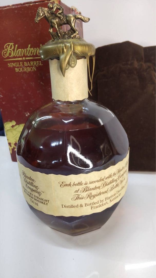 古酒未開栓　ブラントン シングルバレル　1991年　バーボンウィスキー750ml