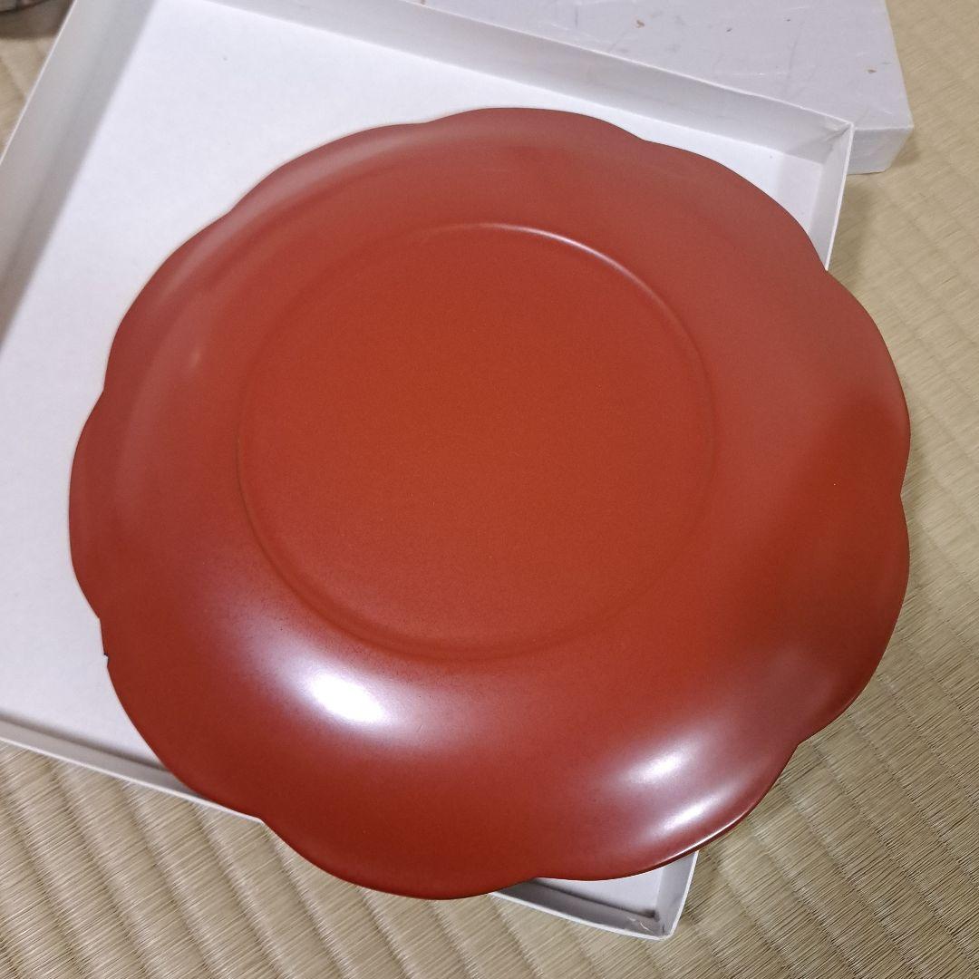 soujun　ちりめん訪問着+重ね梅菓子盆　梅柄筒茶碗