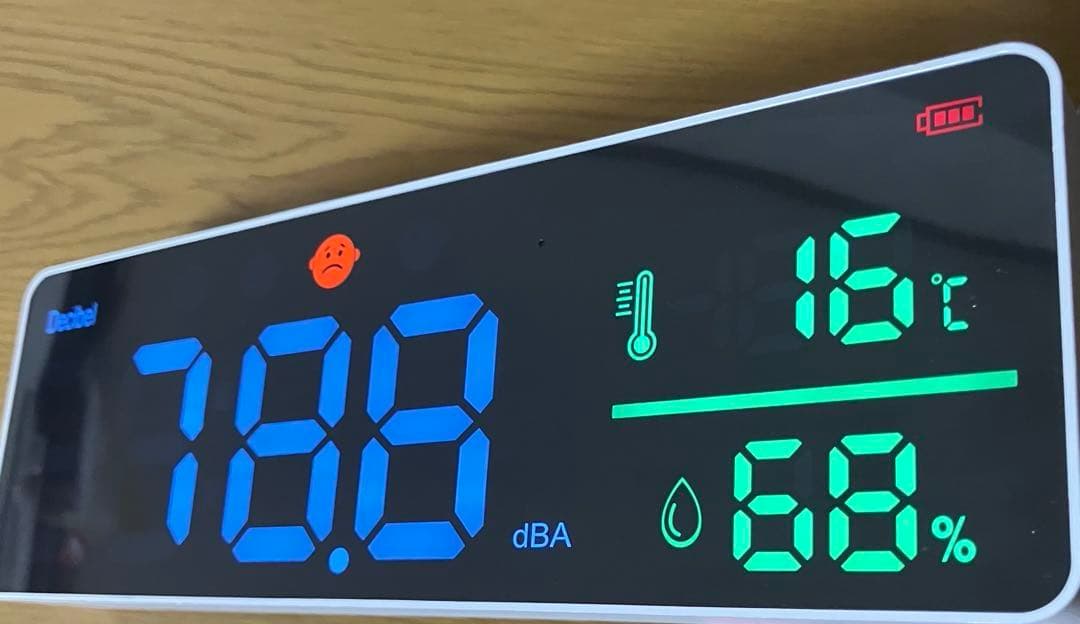 デシベルメーター 温湿度計
