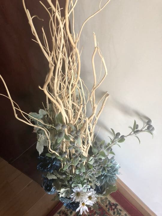 インテリア 造花 ブルー系