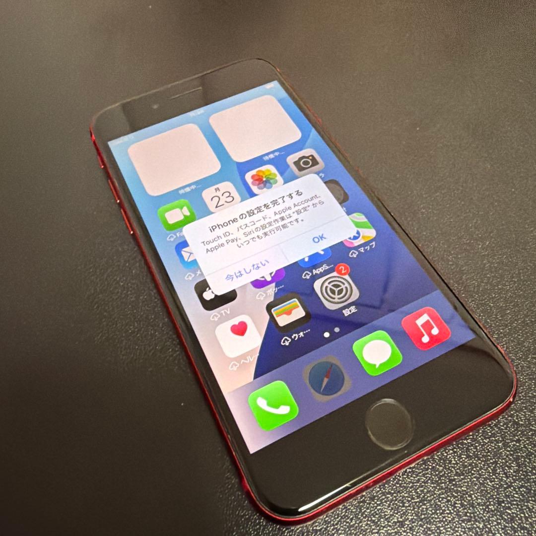 バッテリー新品　iPhoneSE第3世代64GB SIMフリー　美品4607