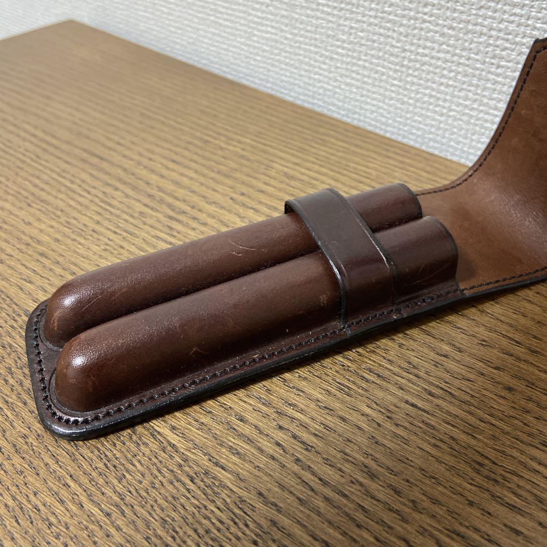 【2/27 16時までお値引き】ハンスオスター　皮革　ペンケース　デンマーク