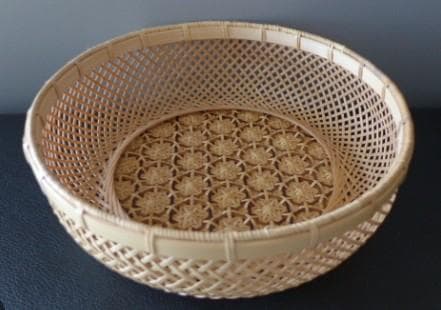 新品 竹細工 籠 細やかな高級感 タイ王室御用達の竹細工ファンなどにも♪ 匠の技