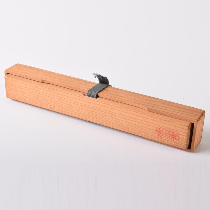 茶道具　ぬか塚喜一郎　松喜斉作　飛騨一位細工　茶杓　共箱　C　7588