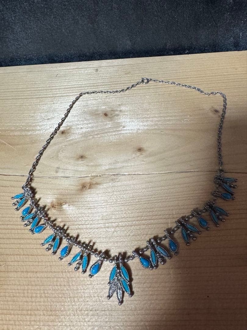Vintage シルバー　ターコイズ　ネックレス