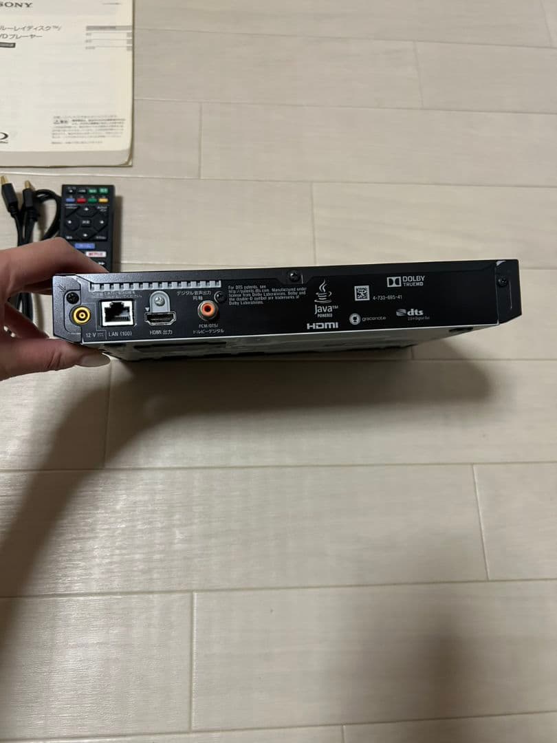 SONY ブルーレイディスク/DVDプレーヤー