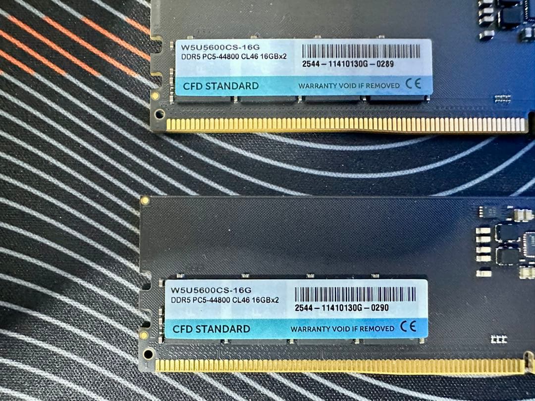 CFD DDR5 5600 メモリー 2枚セット 32gb 16gb ×2